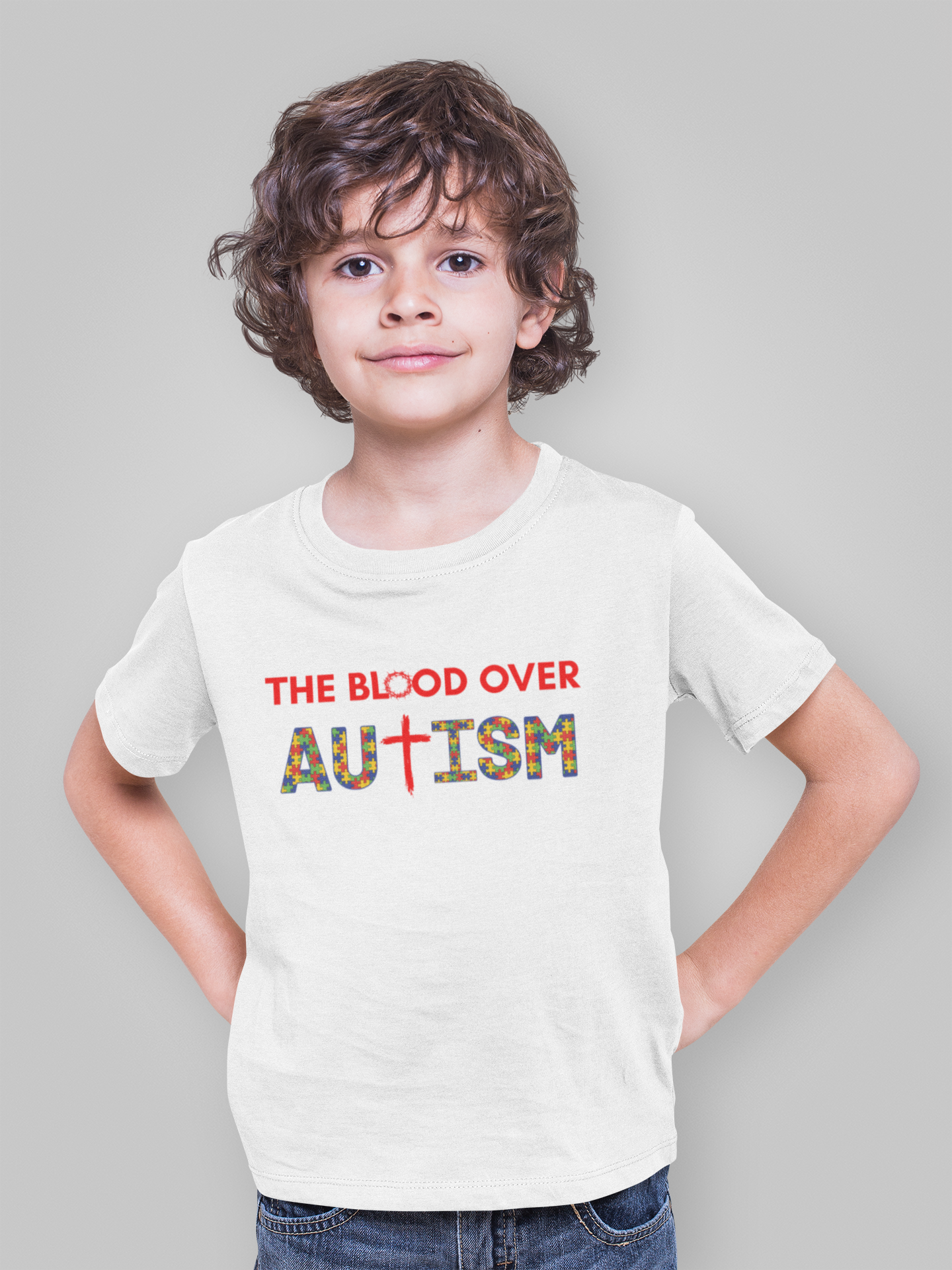 The Blood Over Autism Puzzle Piece T-Shirt