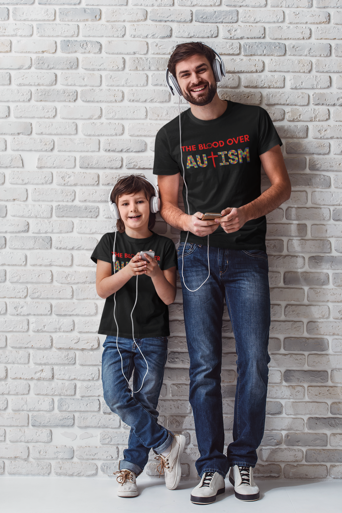 The Blood Over Autism Puzzle Piece T-Shirt