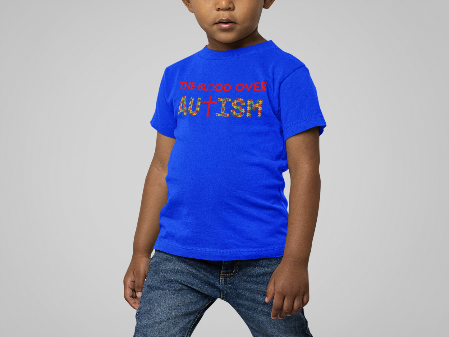 The Blood Over Autism Puzzle Piece T-Shirt