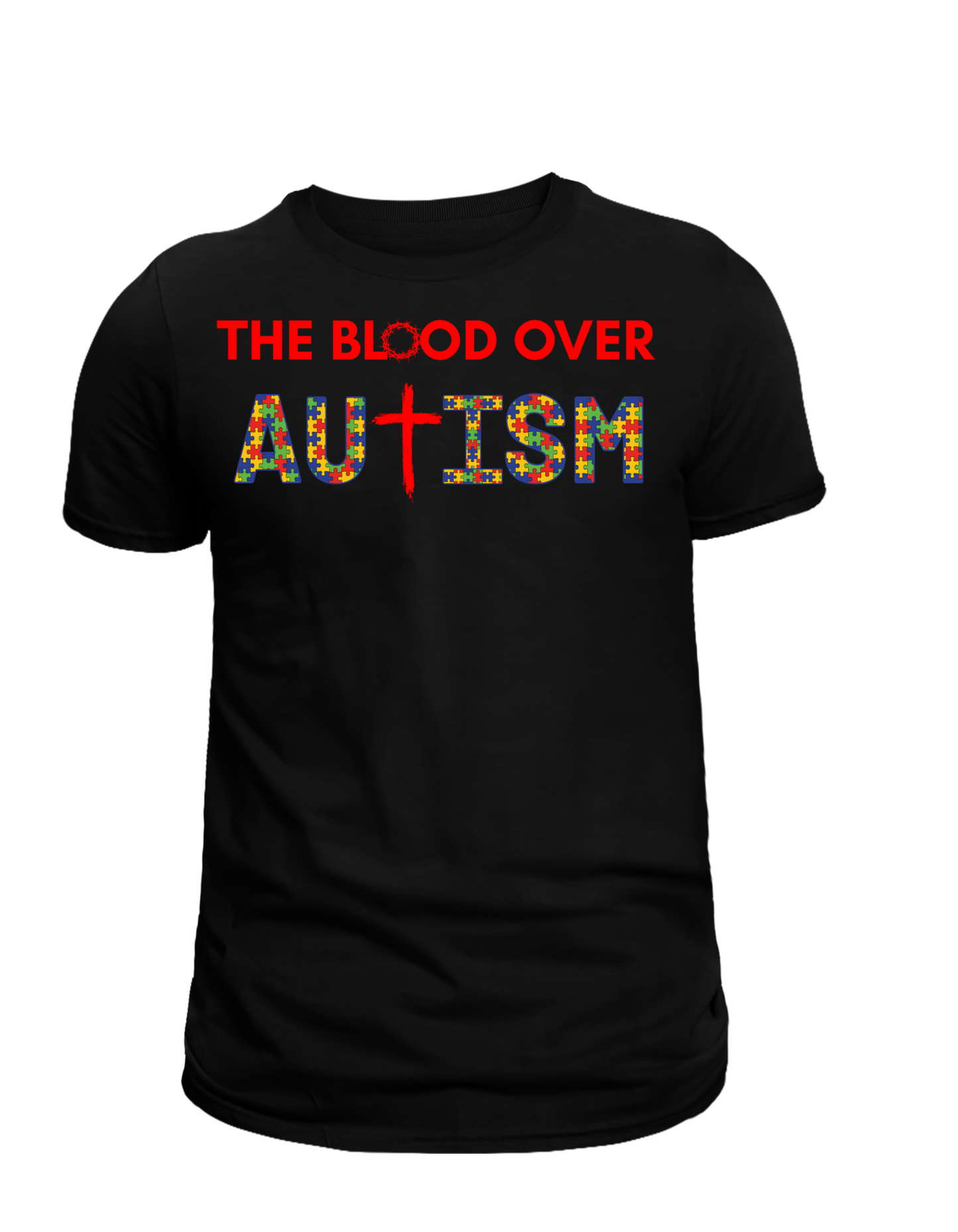 The Blood Over Autism Puzzle Piece T-Shirt