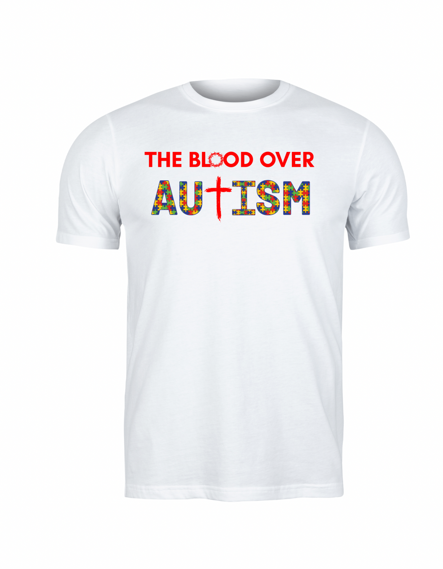 The Blood Over Autism Puzzle Piece T-Shirt