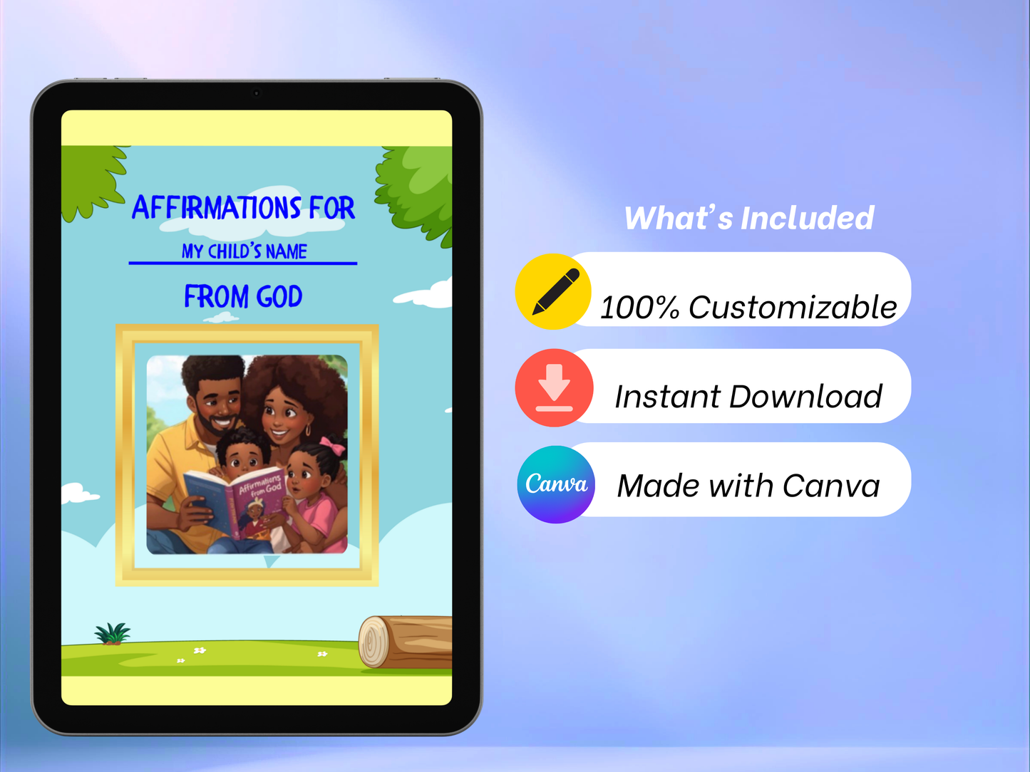 Affirmations for My Child From God | Digital Declaration Book