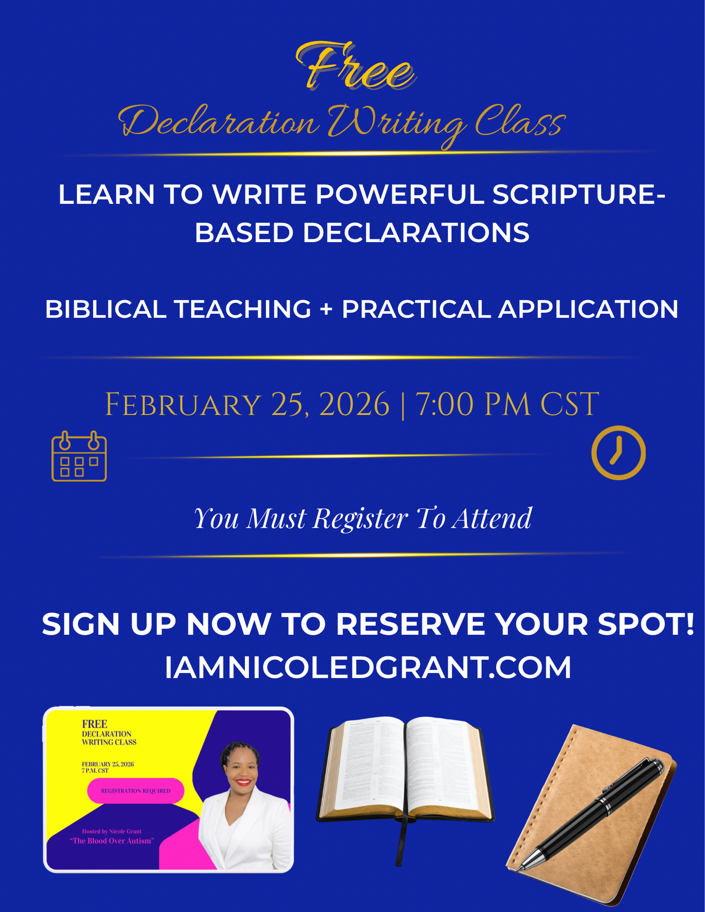 Declaration Writing Class