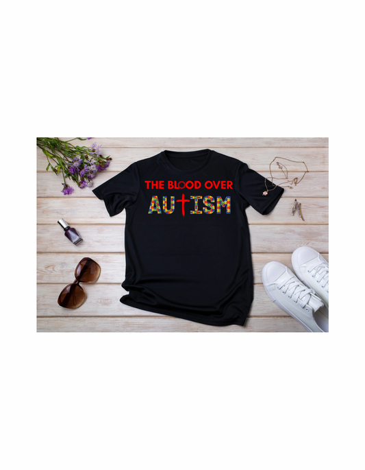 The Blood Over Autism Puzzle Piece T-Shirt